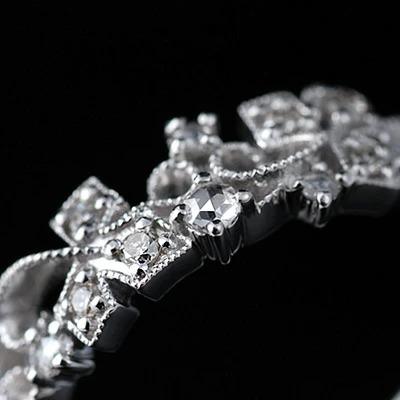 スタージュエリー K18WG ダイヤモンド 0.01ct リング 2.38g 【公式通販】
