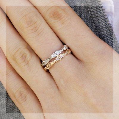 インプレッション  メタルリング 地金リング PT900 K18 K10対応の画像