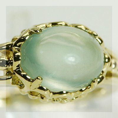 旬のカラーで魅力アップ  プレナイト コリドール リング PT900 K18 K10対応の画像