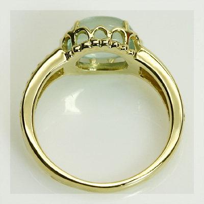旬のカラーで魅力アップ  プレナイト コリドール リング PT900 K18 K10対応の画像