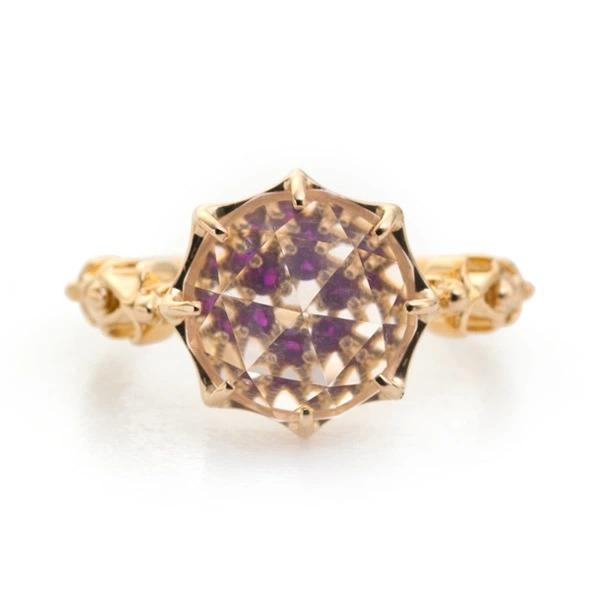 K18 アメジスト ホワイトトパーズ ライン リング 12号 ローズカット 楽天市場】直径8ミリ さくらインカット 桜色の天然石 10K 18K