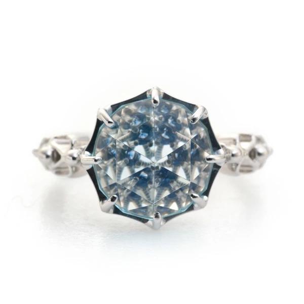 クーポン登場中 ローズカット カラーストーン ワンダーランド リング