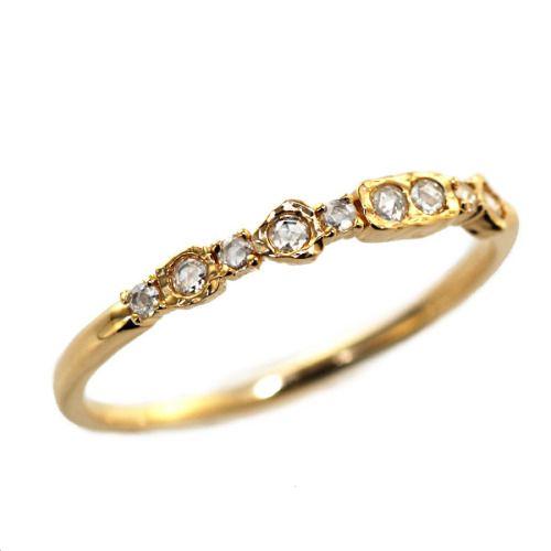 ローズカット　リング ローズカットダイヤリング マルジャーナ 誕生石 4月