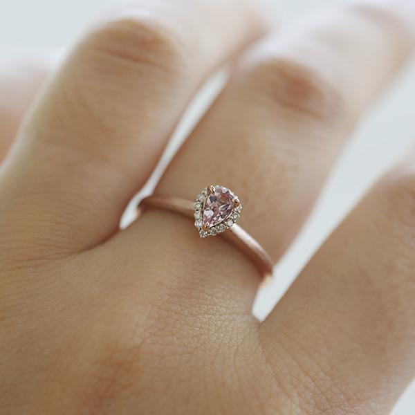 トップカラーモルガナイト ダイヤモンド リング ルイ 指輪 PT900 K18 K10対応 誕生石4月 |  | 05