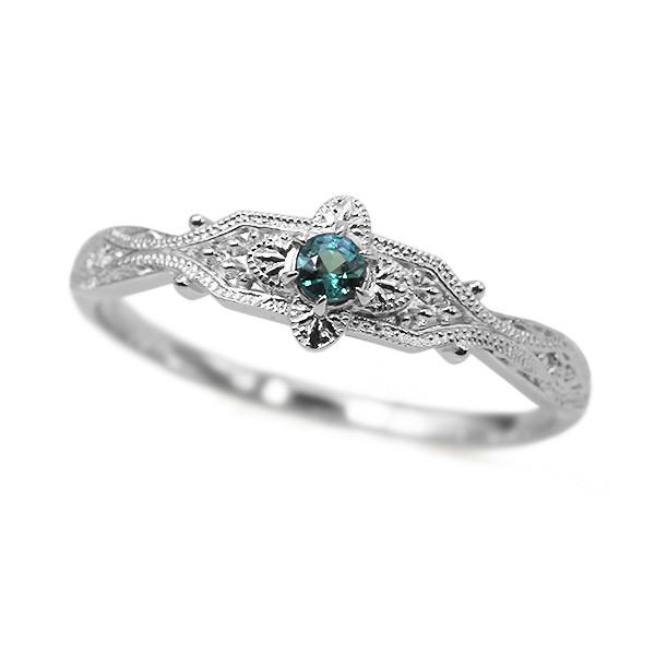 アレキサンドライト リング ナスカ 指輪 PT900 K18 K10対応 誕生石6月 | 