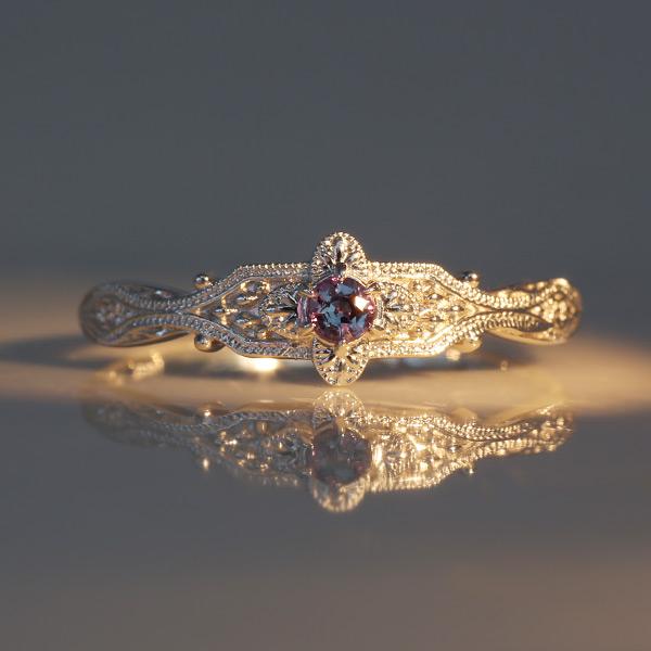 アレキサンドライト リング ナスカ 指輪 PT900 K18 K10対応 誕生石6月 |  | 02