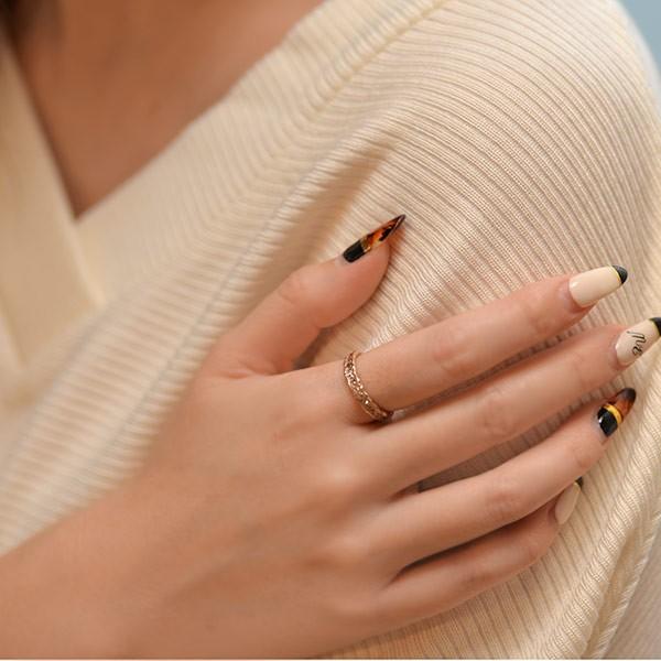 桜ブラウンダイヤモンドリング アース PT900 K18 K10対応 誕生石 4月 |  | 03