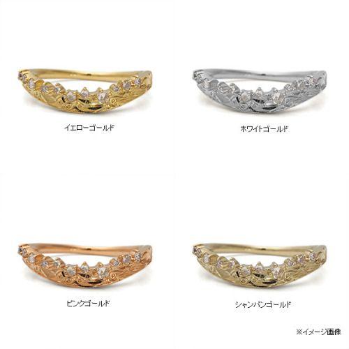 ローズカットダイヤ ダイヤリング ヴィアラテア PT900 K18 K10対応 誕生石 4月の画像