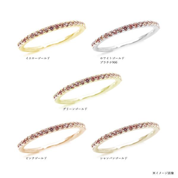 数量限定 パパラチアカラーサファイア 究極ストレート リング 指輪 PT900 K18 K10対応 誕生石9月の画像
