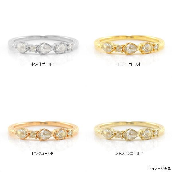 限定再販 ファンシーローズカットダイヤモンド リング Cinq サンク  誕生石 4月 PT900 K18 K10対応の画像