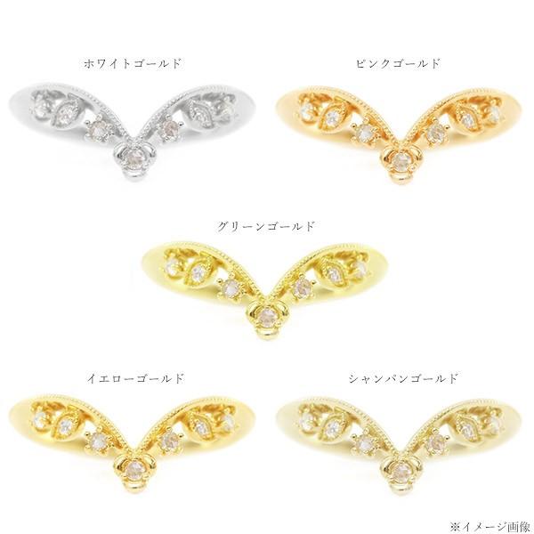 ローズカット ダイヤモンド リング フィオレロ Fiorello 重ね付け ファッション ギフト プレゼント 4月 誕生石 PT900 K18 K10対応の画像