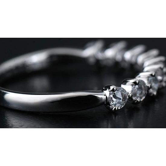 ローズカットダイヤモンドを９石並べたごくシンプルなデザイン ローズカット ダイヤモンド リング K18 K10対応 誕生石 4月の画像