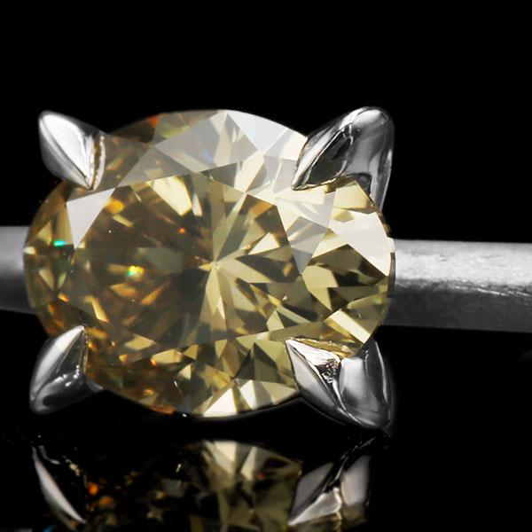 指輪 限定1本 PT900 1.259ct UV蛍光 ダイヤモンドリング 13.5号 