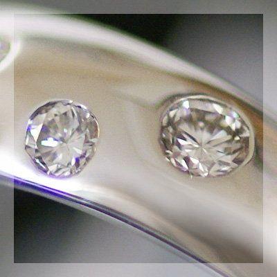 水玉模様のキラメキ　ダイヤモンド リング PT900 K18 K10対応 誕生石 4月の画像