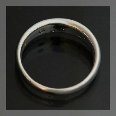 水玉模様のキラメキ　ダイヤモンド リング PT900 K18 K10対応 誕生石 4月の画像