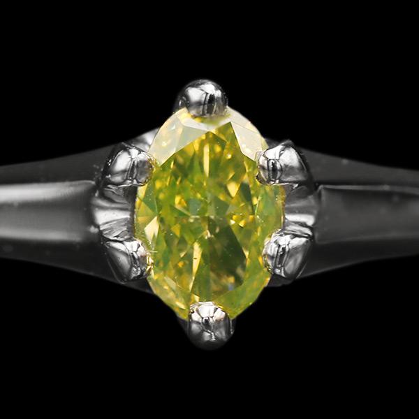 GW福袋開催 指輪 限定1本 PT900 0.5ct グリーン蛍光 ファンシー GW福袋開催 指輪 限定1本 PT900 0.5ct グリーン蛍光 ファンシー