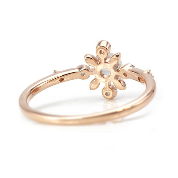 UV蛍光 スカポライト ローズカットダイヤモンド リング リフレクション 指輪 PT900 K18 K10対応 |  | 04