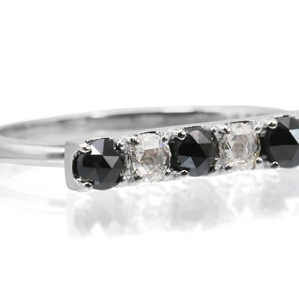 ブラックローズカットダイヤ ローズカットダイヤ リング parade SV925 PT・K18・K10はお問合せくださいの画像