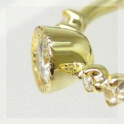 グレードダイヤモンド ローズカットダイヤ リング PT900 K18 K10対応 誕生石 4月の画像