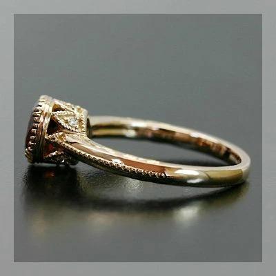 Jazz Singer様エレガント 一粒天然ダイヤモンドリングPt900/K18