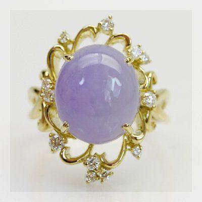 k18ラベンダーヒスイダイヤ指輪 楽天市場】ラベンダー翡翠 4.89ct リング 12号 PT900 プラチナ