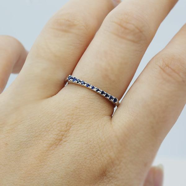 ブルーサファイア グラデーション リング グラデ・ルーチェ 指輪 PT900 K18 K10対応 誕生石9月 |  | 05