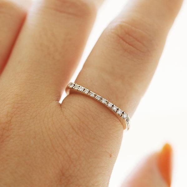 ダイヤモンド グラデーション リング グラデルーチェ 指輪 PT900 K18 K10対応 誕生石4月 |  | 05