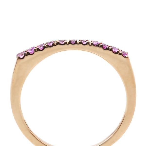 ピンクサファイア グラデーション リング グラデ・ルーチェ 指輪 PT900 K18 K10対応 誕生石9月 |  | 03