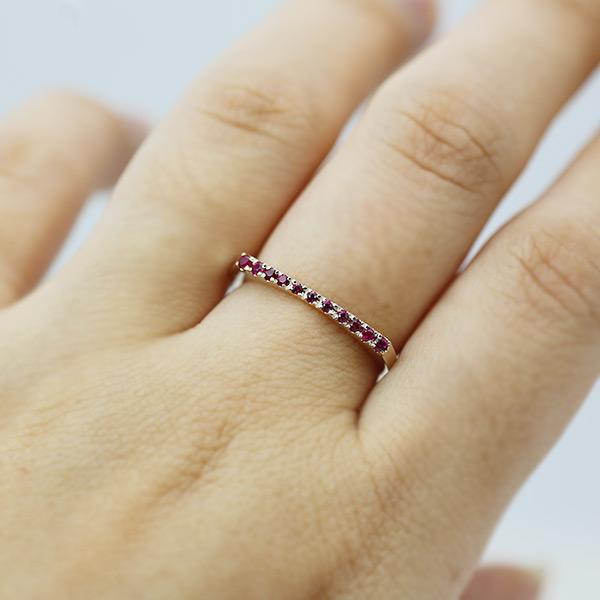 ルビー グラデーション リング グラデ・ルーチェ 指輪 PT900 K18 K10対応 誕生石7月 |  | 05