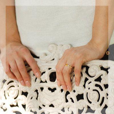 ポイント10％ シトリン ティアラ セッティング リング PT900 K18 K10