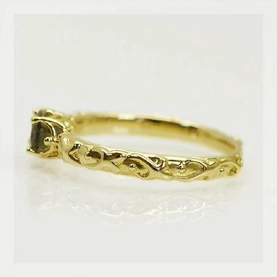 スモーキークォーツ ティアラ　セッティング リング PT900 K18 K10対応の画像