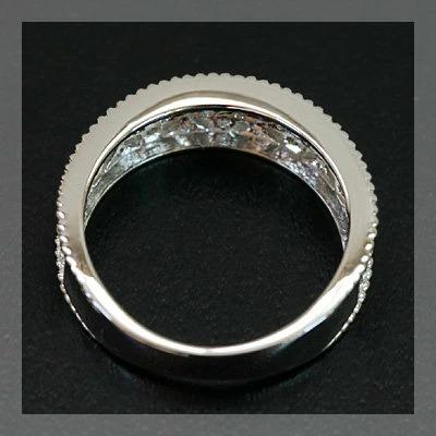 職人名品 ギルランダ ダイヤモンドリング 誕生石 4月 PT900 K18 K10対応の画像