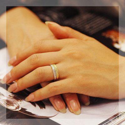 ローズカットダイヤモンド スピカ 麦の穂リング PT900 K18 K10対応誕生石 4月の画像