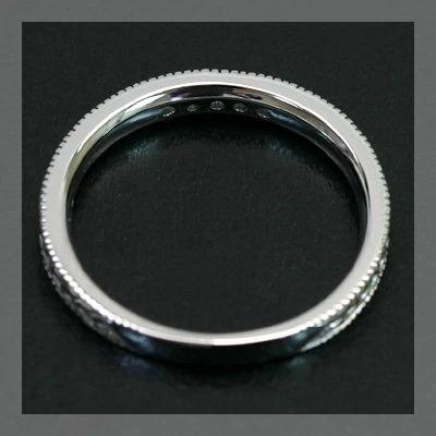 ローズカットダイヤモンド スピカ 麦の穂リング PT900 K18 K10対応誕生石 4月の画像