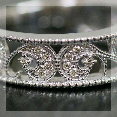 ミル・オリエンターレ ダイヤモンド リング 誕生石 4月 PT900 K18 K10対応の画像