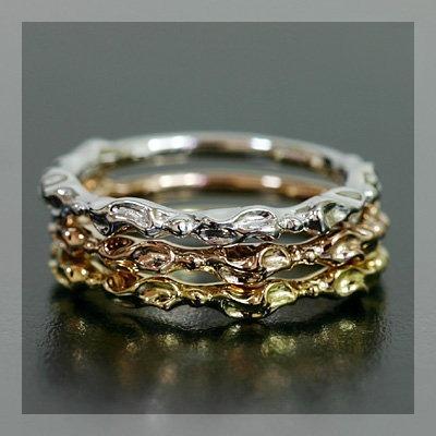 ツタの葉シルエットリング PT900 K18 K10対応の画像