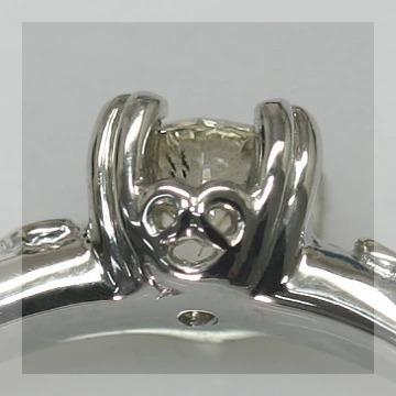 ベーネブリリアント ダイヤモンドリング ツタの葉モチーフ 3.7mm ダイヤモンド デザインリング 誕生石 4月 PT900 K18 K10対応の画像