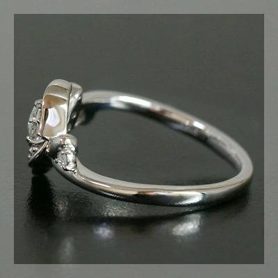フリューテ ローズカットダイヤモンドリング 誕生石 4月 PT900 K18 K10対応の画像