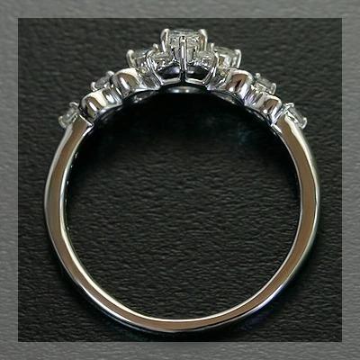 ローズカットダイヤモンドリング 誕生石 4月 PT900 K18 K10対応の画像