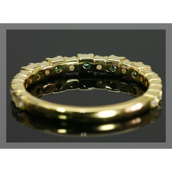 ブルートリートダイヤモンド ローズカットダイヤモンドストレートリング PT900 K18 K10対応 誕生石 4月の画像