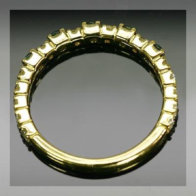 ブルートリートダイヤモンド ローズカットダイヤモンドストレートリング PT900 K18 K10対応 誕生石 4月の画像