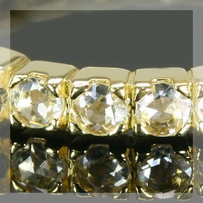 ブルートリートダイヤモンド ローズカットダイヤモンドストレートリング PT900 K18 K10対応 誕生石 4月の画像
