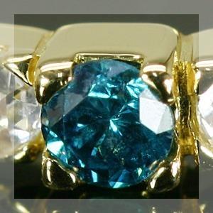ブルートリートダイヤモンド ローズカットダイヤモンドストレートリング PT900 K18 K10対応 誕生石 4月の画像