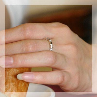 ブラウンダイヤモンド ローズカットダイヤモンド リング PT900 K18 K10対応 誕生石 4月の画像