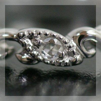 重ねて着けたいローズカットダイヤモンドピンキーリング ヴィンカ 、対応サイズ：0.5号〜5.5号 誕生石 4月 PT900 K18 K10対応 |  | 05