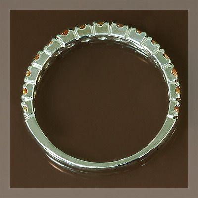 2ミリ オレンジサファイア ミックス ストレートリング 誕生石 9月 PT900 K18 K10対応の画像
