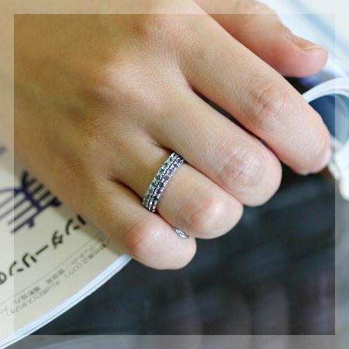 コンケーブカット レースアンティーク リング トパーズピンク 15号