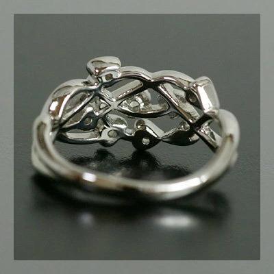 ソフィスティケ ローズカットダイヤモンド リング PT900 K18 K10対応 誕生石 4月の画像