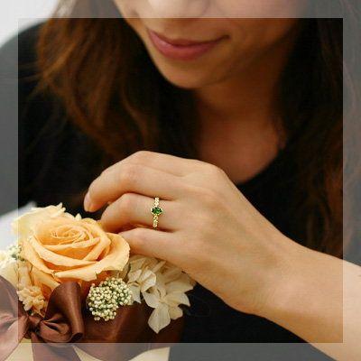 リフレッソ ダイオプサイト ローズカットダイヤモンドリング PT900 K18