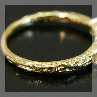 イエローサファイア 白蝶貝 グリーントルマリンリング ラーマ PT900 K18 K10対応  誕生石 9月 10月の画像